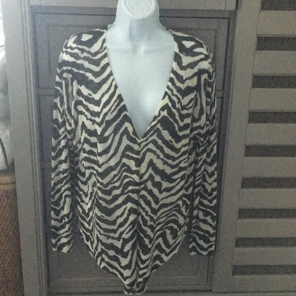 Sheer Zebra Print sweater